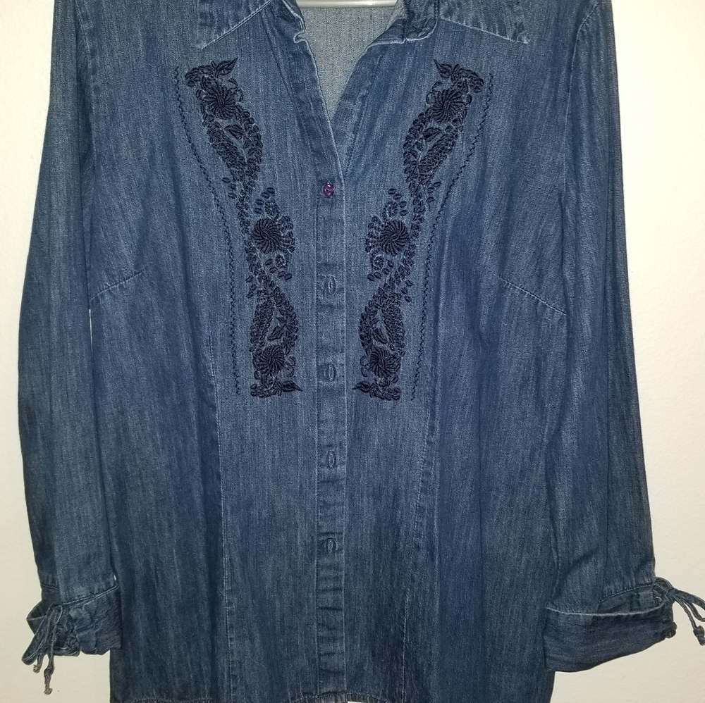 Denim top